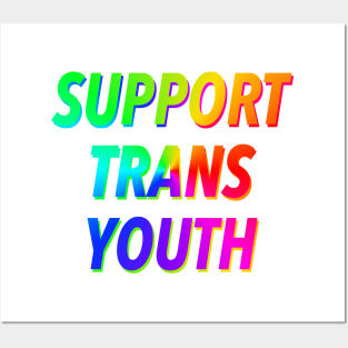 SUPPORT TRANS YOUTH 🏳️‍🌈 Posters and Art